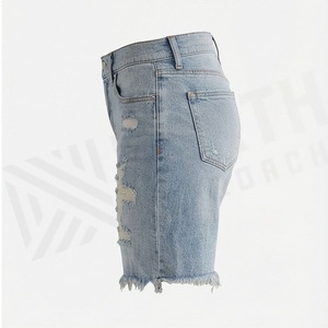 Breathable Denim Shorts For Women Cotton <b>Button</b> Closure Female Booty <b>Jeans</b> Adult Girls Customized Color Casual Fashion - Product Image 3