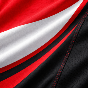 Conjunto Deportivo Unisex Rojo/Negro, Chaleco sin Mangas y Pantalones Cortos con Cordón, Franja Blanca, Secado Rápido, Impresión Digital, Nombre y Número Personalizables - Product Image 6