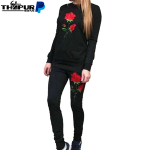 Conjunto Deportivo Personalizado con Logotipo, 100% Poliéster, Estilo Holgado de 2 Piezas, Sudadera de Manga Larga y Pantalones Jogger, Transpirable para Primavera - Product Image 2