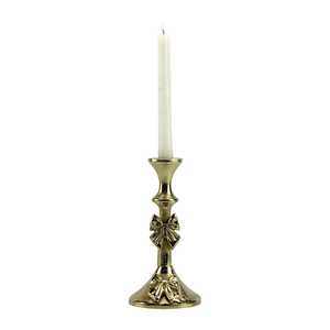 Porte-bougie en aluminium Golden Spark, fait main, écologique, durable, avec un design en forme de nœud, pour la décoration de mariage et de la maison - Product Image 6