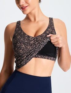 Women Leopard Print Scoop Neck <b>Tank</b> <b>Top</b> Breathable Spandex Polyester Crop <b>Top</b> Fashion Sport Wear - Product Image 4