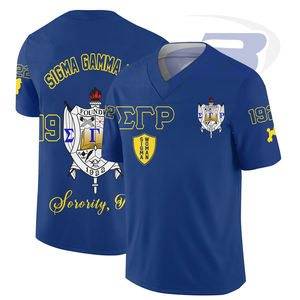 T-shirt de la sororité Sigma Gamma Rho, T-shirt en coton bleu avec lettres grecques SGR, vêtements de sororité, T-shirt universitaire, personnalisable avec n'importe quel design - Product Image 1