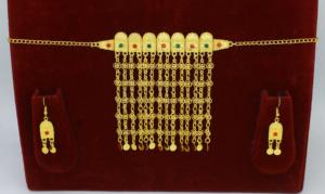 Martasha diseñador islámico Ramadán especial chapado en oro UAE joyería especial Dubai joyería collar pendiente conjunto Joyería Árabe - Product Image 4