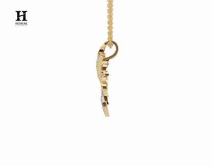 Pendentif Bouquet Floral en Diamant, Breloque Goutte en Forme de Feuille Courbée Fantaisie, Bijoux Fins pour Femme - Product Image 5