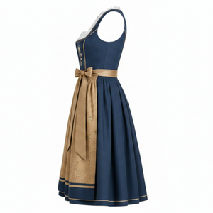 Elegante Vestido Dirndl para Mujer, Tela Transpirable, Sin Mangas, Diseño Oktoberfest, Ajuste Cómodo, Ideal para Festivales - Product Image 4