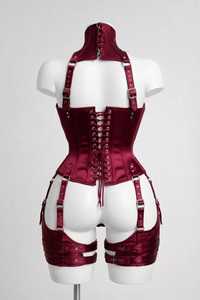Faja Reductora de Cintura y Postura Ajustable de Cuero Sintético para Mujer, Tallas Grandes, Estilo Steampunk, con Control de Abdomen y Efecto Moldeador - Product Image 2