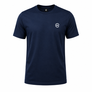 Nouveaux T-shirts décontractés pour hommes, couleur unie, 100% coton/100% polyester, jersey uni, coupe ample, respirant, anti-rides - Product Image 4