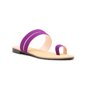 Sandalias de tacón moradas CL1281 Chappal informal para uso diario - Product Image 3