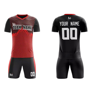Tenue d'équipe de football professionnelle personnalisée, uniforme de football imprimé par transfert thermique, 100% polyester respirant, séchage rapide, sport - Product Image 5
