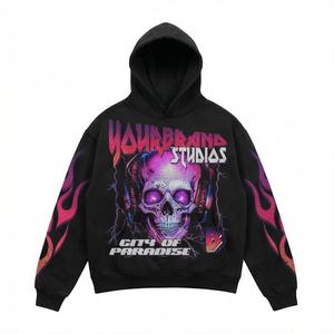 Sudaderas con Capucha de Primera Calidad 100% Algodón para Hombre, Ropa Deportiva, Conjuntos Deportivos, Impresión Puff de Alta Densidad, Venta al Por Mayor Personalizada - Product Image 1