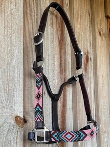 Harnais pour cheval en cuir véritable perlé de haute qualité et confort, boucle en laiton, durable, portable, entièrement réglable, style western - Product Image 3