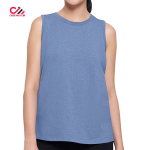 Cheap Price Custom Design Heat-Transfer Printing Lightweight Washed Active Wear Sports <b>Running</b> Women Girls <b>Singlets</b> - Product Image 3