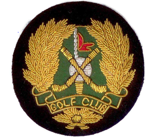 Indian Silk Clubs Custom Embroidered bullion wire Sew-On Fabric Blazer Badges with Safety <b>Pin</b> and Rhinestones for <b>Hats</b> - Product Image 3