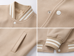 Trendy varsity jacket created with premium comfort and timeless <b>athletic</b> styling for fashion focused everyday casual wardrobes - Product Image 5