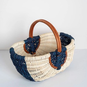 <b>Small</b> colored rattan picnic <b>basket</b> picnics & beaches accessories handle <b>storage</b> hamper <b>baskets</b> - Product Image 1