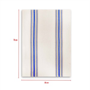 Essuie-tout de cuisine en coton avec motif rayé, écologique, couleur crème, qualité export, pour usage domestique - Product Image 5