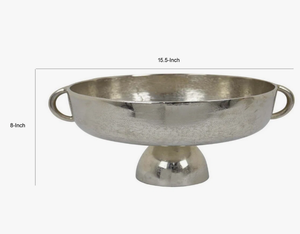 Bol de service en aluminium Décoration intérieure Bol de service décoratif de table Bol de service moderne en métal Fait à la main Forme personnalisée fantaisie - Product Image 4