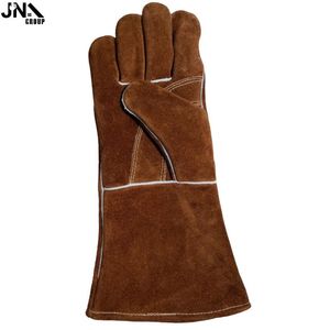 Gants de travail en cuir de vachette pleine fleur haute performance, très demandés, pour la protection des mains en milieu industriel et la soudure - Product Image 4