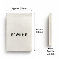 Étiquettes personnalisées en satin imprimées avec logo, étiquettes pour vêtements et accessoires