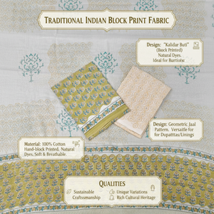 Traje indio floral blanco y verde para mujer |   Conjunto de Salwar Kameez Punjabi de Algodón de Alta Calidad |   Conjunto Étnico de Diseño para Uso Casual - Product Image 3