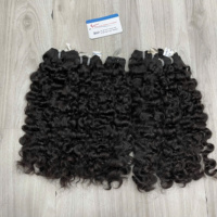 Cheveux Humains Vietnamiens Bouclés Birmanes à la Vapeur, Tissage de Qualité Supérieure, 100% Naturels, Prêts à l'Expédition, Densité Maximale, Doux et Lisses