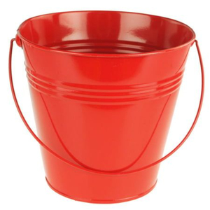 Modern Design <b>Small</b> Galvanized Metal Bucket With Handle Vintage Farmhouse Iron Pail For Home Decor Garden <b>Planter</b> In Best Price - Product Image 5