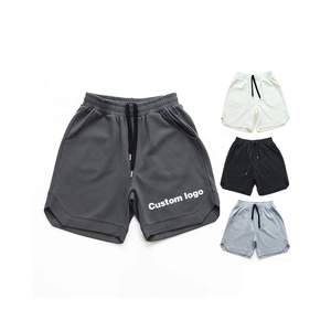 ECONEX SPORTS 2025 Custom Vintage Fitness Running Gym Mesh <b>Shorts</b> 100% Cotton Puff Print Drawstring Latest Design for <b>Men</b> - Product Image 1