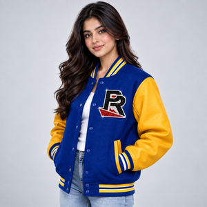 Chaqueta Universitaria de Animadoras para Mujer con Logotipo de Diamantes de Imitación, Chaqueta Bomber Personalizada con Letras, Chaqueta de Animadoras Elegante para Chicas - Product Image 2
