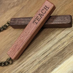 Llavero Rectangular de Madera de Alta Calidad, Acabado Liso, para Manualidades, Grabado, Impresión, Logotipo Personalizado, Promocional - Product Image 1