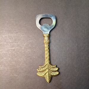 Vintage Brass Gold Palm Tree Manual <b>Bottle</b> <b>Opener</b>, Tropical Theme Barware Accessories, Durable Zinc Alloy <b>Beer</b> <b>Opener</b> - Product Image 2