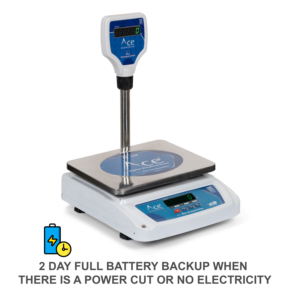 Balance numérique de comptage Omace Weighing Ace en acier doux, plateforme 30 kg 1g, pour aliments, de table, garantie 1 an - Product Image 5