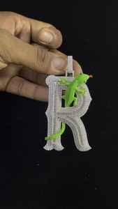 Colgante Personalizado con Letra/Línea de Letras de Plata de Ley 925 Estilo Hip Hop, Colgante con Letra Numérica, Colgante Personalizado con Iniciales de Moissanita - Product Image 4