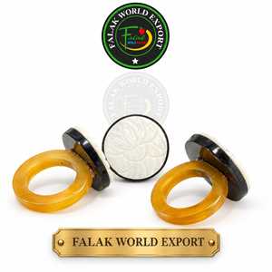 Anillo de Sello Moderno de Cuerno de Calidad de Exportación, Anillo Artesanal de Cuerno Natural, Joyería de Moda Masculina, Disponible para Venta al por Mayor - Product Image 1