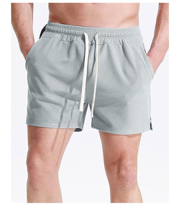 Shorts décontractés pour hommes en molleton 100 % coton, coupe classique, taille haute élastique, anti-plis, multi-poches, couleur personnalisable, pour usage quotidien - Product Image 4