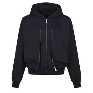 Sweat à capuche zippé pour homme, surdimensionné, de haute qualité, style vintage, effet délavé soleil et usé, délavé à l'acide - Product Image 4