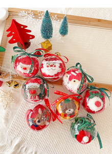 Chaussettes de Noël mignonnes pour enfants, chaussettes tricotées rouges et vertes avec des yeux, un nez, des mains et un chapeau, chaussettes d'hiver pour bébé - Product Image 4