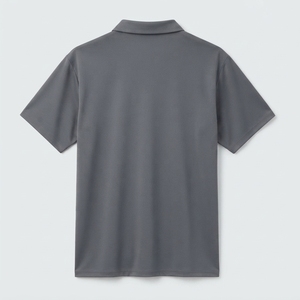 Haut tricoté unisexe à col minimaliste et manches courtes, coupe ajustée, style décontracté chic, anti-plis, séchage rapide, pour le quotidien - Product Image 2