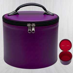 Cryptic Council Genuine Leather Masonic Fez <b>Case</b> Smell Proof Design Purple Trowel Pattern Multi-function Storage <b>for</b> Masonic - Product Image 1