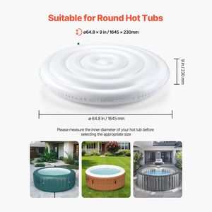 Copertura Isolante per Spa da 1,65 m, Impermeabile, Protezione per Vasca Idromassaggio Gonfiabile, Coperture e Avvolgitori per Piscina - Product Image 2