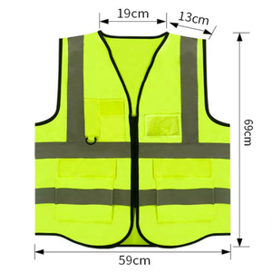Wholesale Custom logo <b>Construction</b> High Visibility Vest Reflective Safety <b>Work</b> Wear Vest for Security <b>Work</b> Clothing - Product Image 1