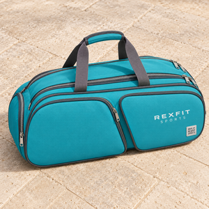 Sac de sport Rexfit à double poche pour raquettes de padel, avec sangles de transport faciles, fermeture éclair et logo personnalisé pour accessoires de club - Product Image 3