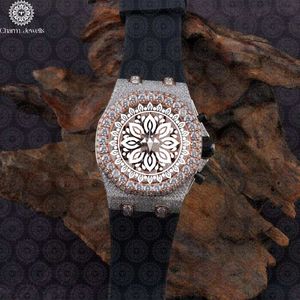 Reloj de Lujo para Hombre Charm_Jewells, Acero Inoxidable, 42mm, Esfera Poligonal, Cristal de Zafiro, Cuarzo Analógico, Cronógrafo, Diseño Moderno - Product Image 1