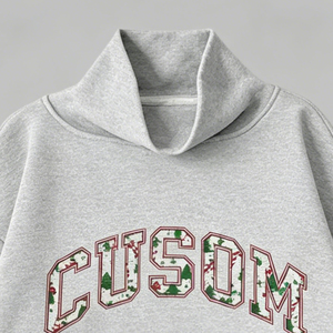 Sudaderas Premium con Cuello Alto, Bordado Personalizado, Felpa de Algodón Grueso, Sudaderas Extra Grandes, Proveedor de Ropa OEM ODM - Product Image 2
