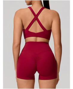 Women 2 Piece Sports Fitness Sets Breathable Quick Dry Yoga <b>Top</b> Leggings Outdoor Running Yoga Wear Gym Fitness Set - Product Image 1