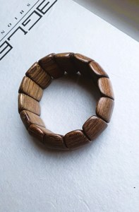 Bracelets manchette en bois pour femme, style classique, motif grain naturel, pour fêtes et occasions chrétiennes - Product Image 3