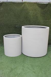 KNT FRP Handmade Hand Carved Fiberglass Classic Farmhouse Style Round Flower <b>Pot</b> Planter Drainage Hole Strong Lightweight Floor - Product Image 2