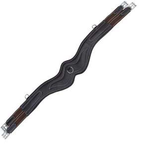 Sangle de Selle FAB International en Cuir, Conception Anatomique, Extrémités Élastiques, Matériel Rembourré Plaqué Nickel, Modèle FIOG-2024-03 - Product Image 2