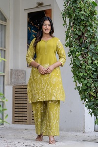 Women Black Printed Co-Ord Set Cotton Kurta & Pants 2 Piece Casual Outfit - Product Image 4