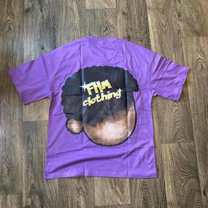 Camiseta de Gran Tamaño para Hombre con Estampado DTG, Impresión de Diseño Personalizado, Algodón Grueso, Corte Holgado y Relajado, Cuello Redondo, Manga Corta - Product Image 4