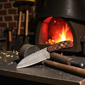 Cuchillo de Acero de Damasco de Alta Gama, el Mejor Diseño, Mango Personalizable, Cuchillo de Caza y Desollado Hecho a Mano con Funda Fina - Product Image 4